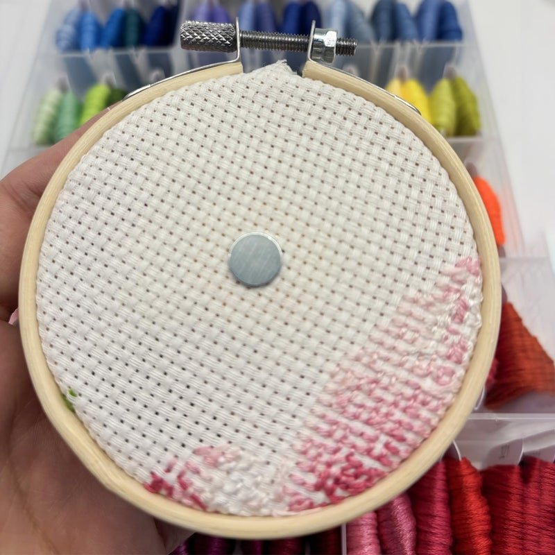 Amesuspes Needle Minder for Keeping Sewing & Embroidery Needles – Magnetic Needlepoint Holder, Cross Stitch Supplies – Secure & Decorative Needle Minders for Stitching & Crafting (Floral Cat) - Image 5